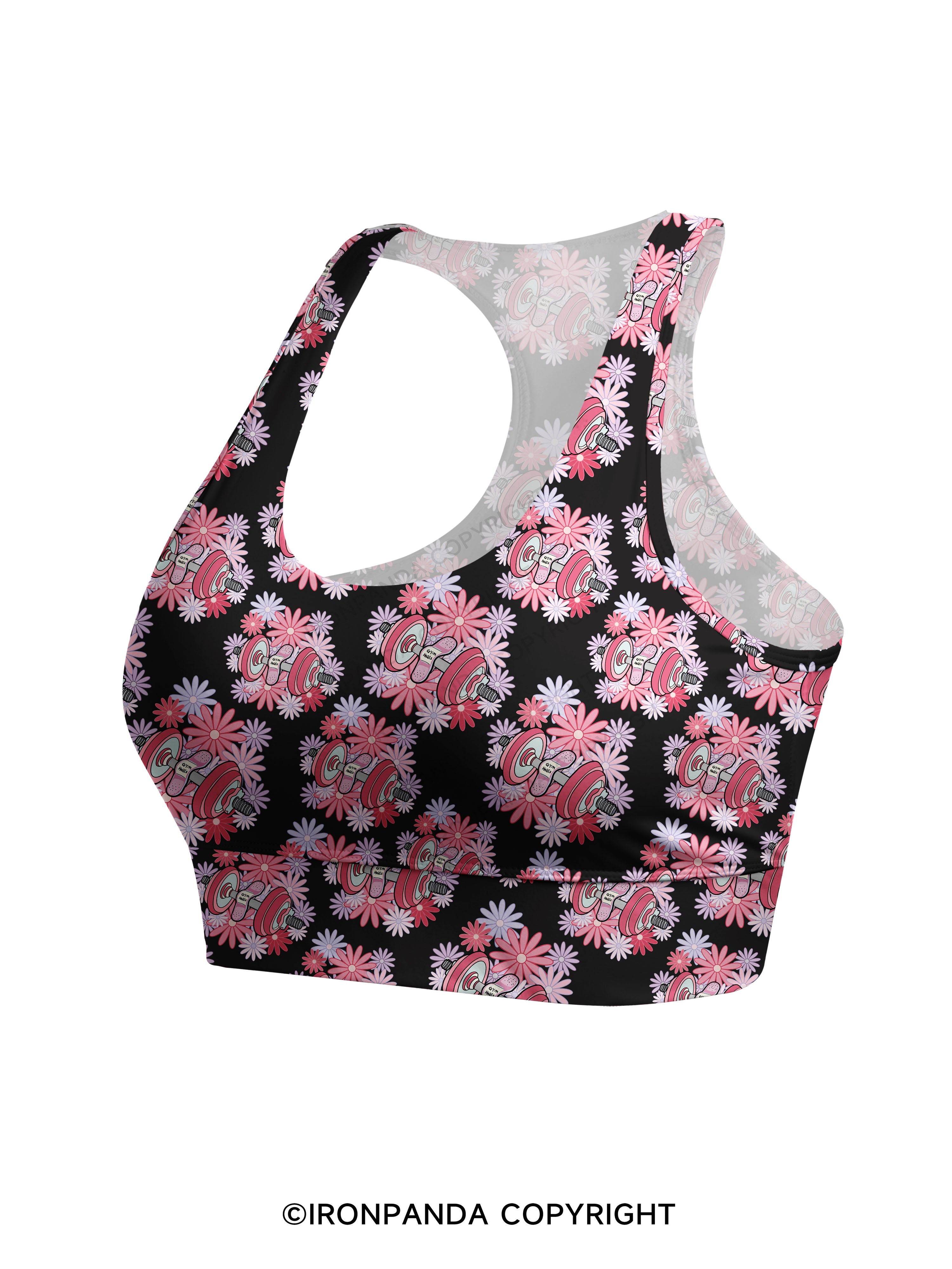 gym heals Racerback Sports Bra