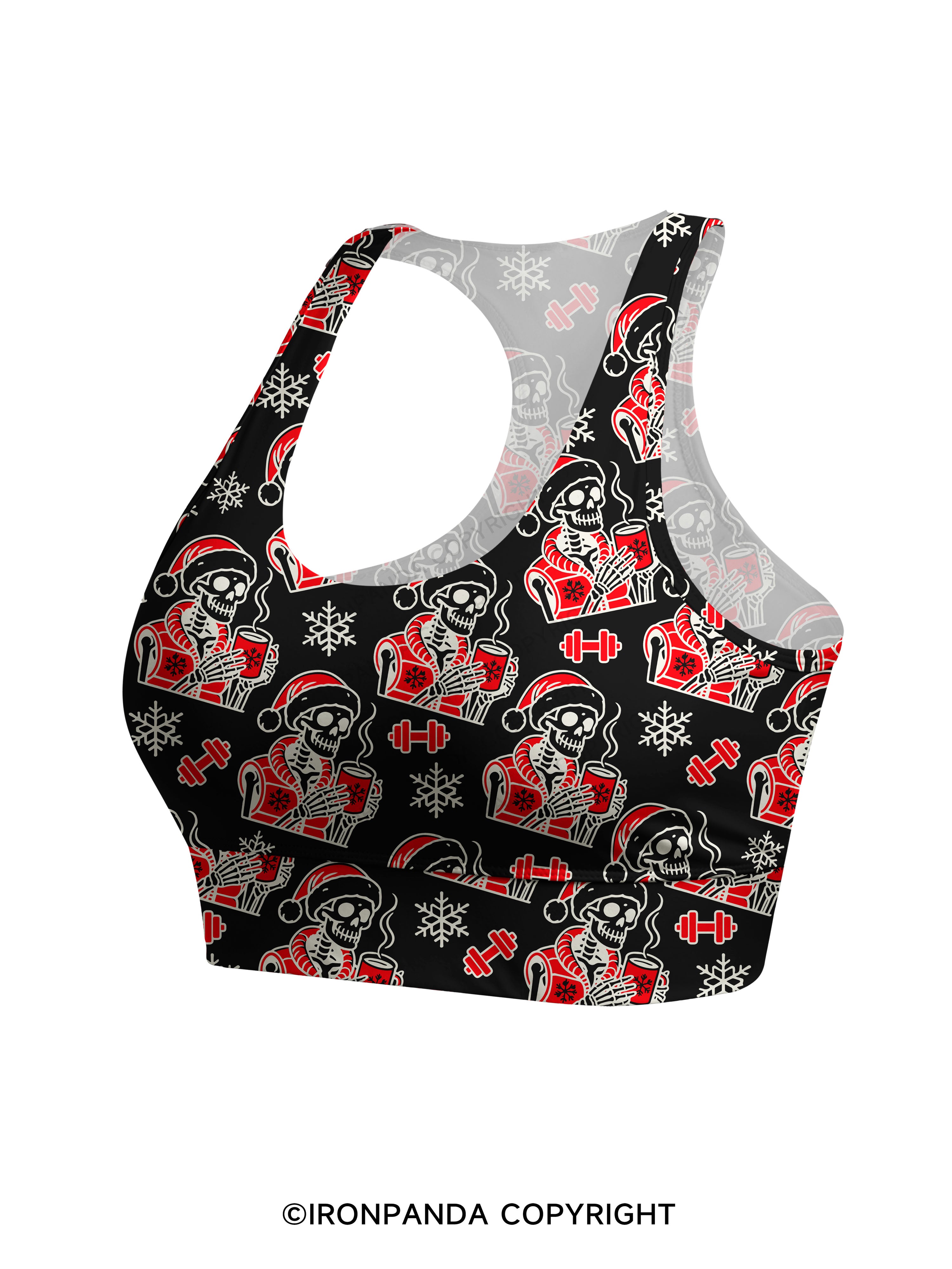 HO HO HOLY SHIT WHAT A YEAR Racerback Sports Bra