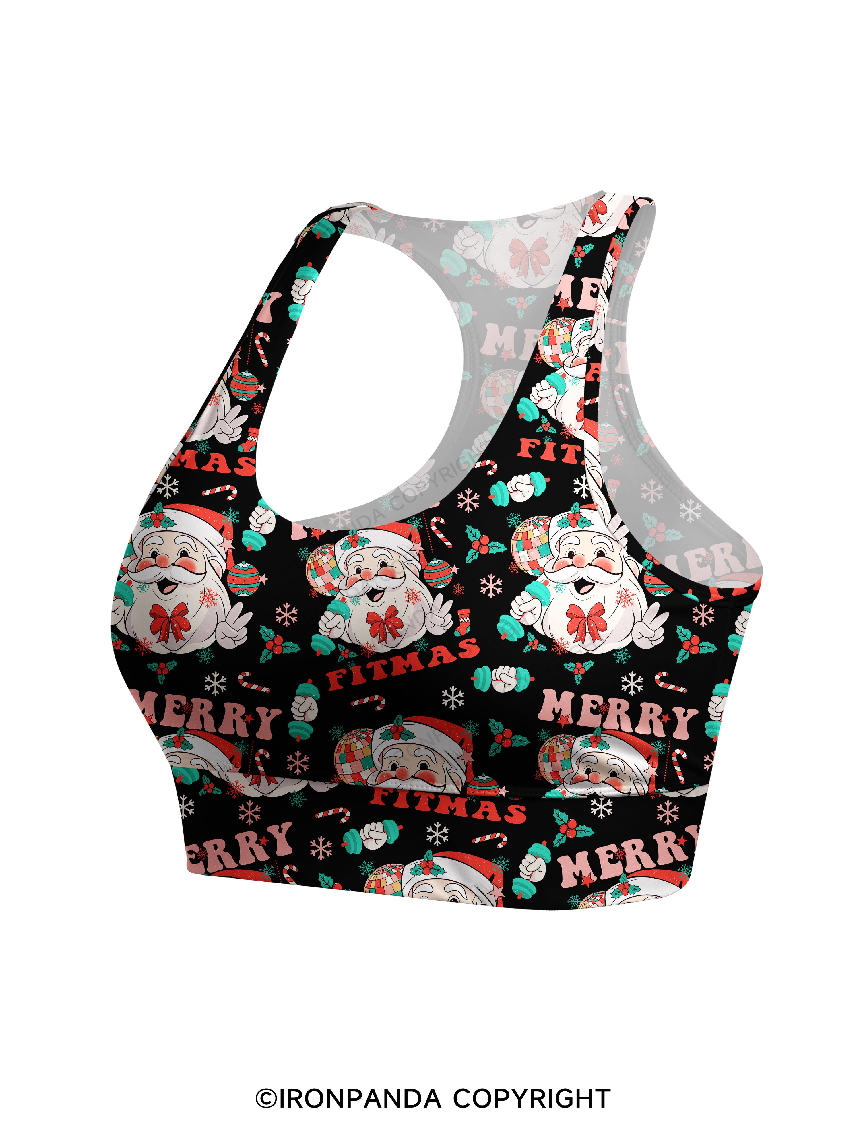 MERRY FITMAS Racerback Sports Bra