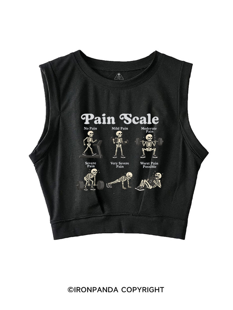 Pain Scale Skeleton SLEEVELESS CROP TOPS