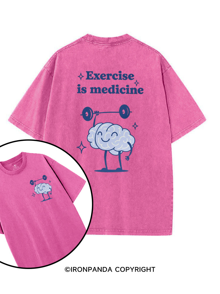 Exercise is Medicine printed Gym Shirt