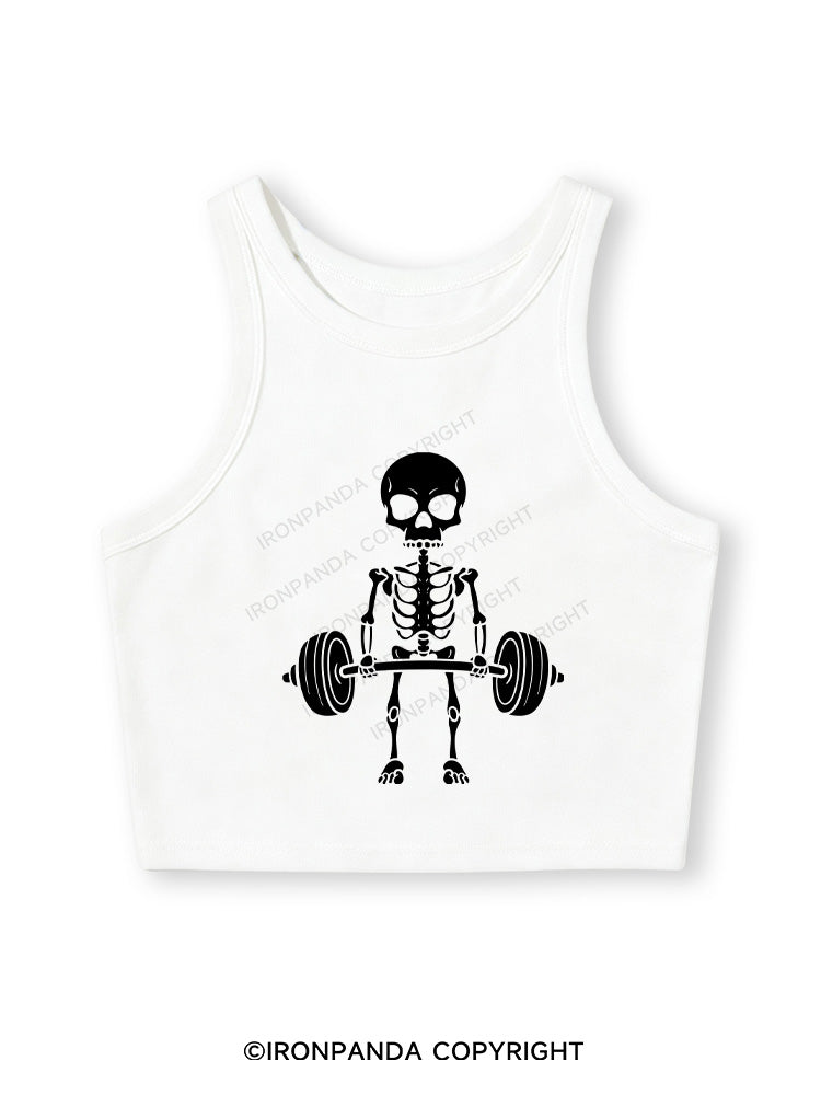 DEADLIFT SQUAD Fitted Crop Tank Top