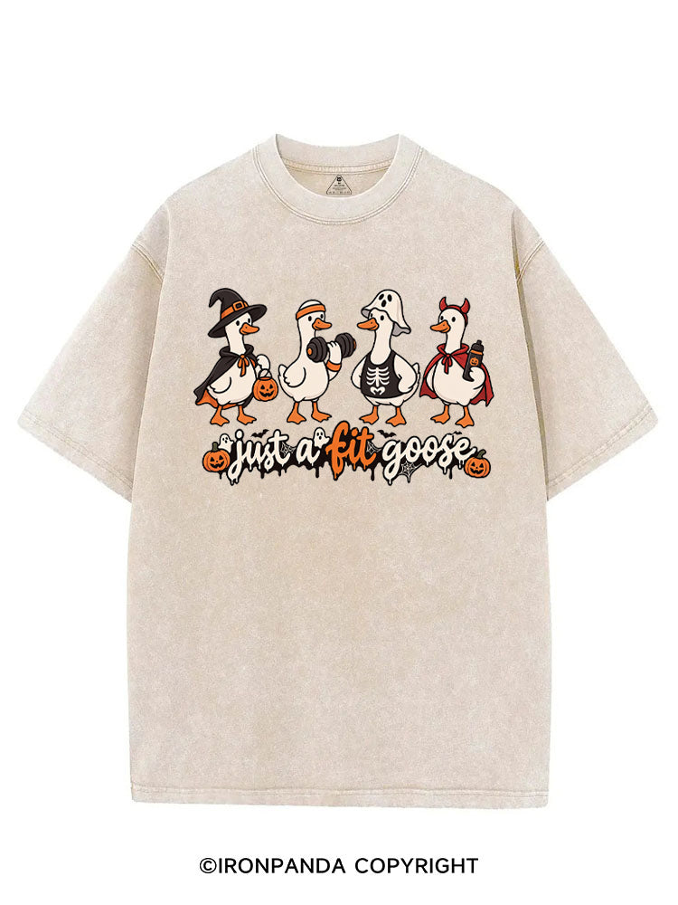 Just a Fit Goose Cute Goose Workout VINTAGE GYM SHIRT