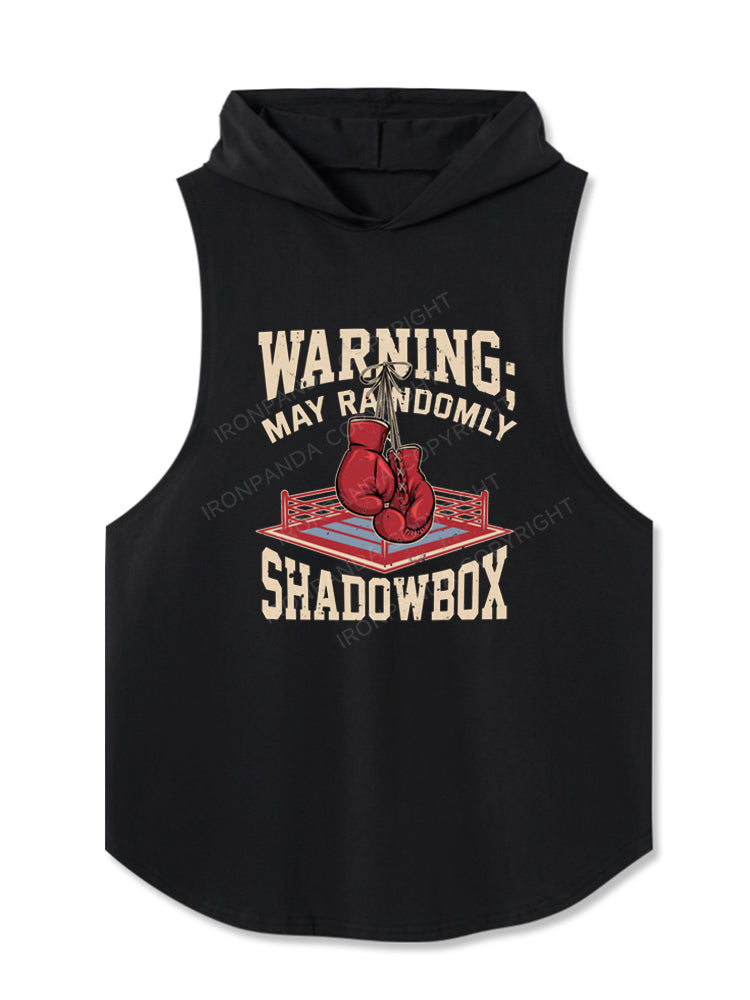 Boxing Warning May Randomly Shadowbox Hooded Tank