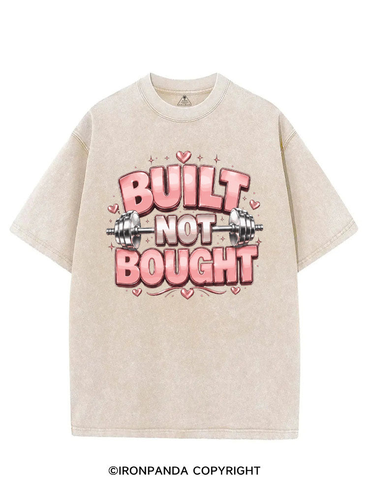 BUILT NOT BOUGHT POSITIVE GYM VINTAGE GYM SHIRT