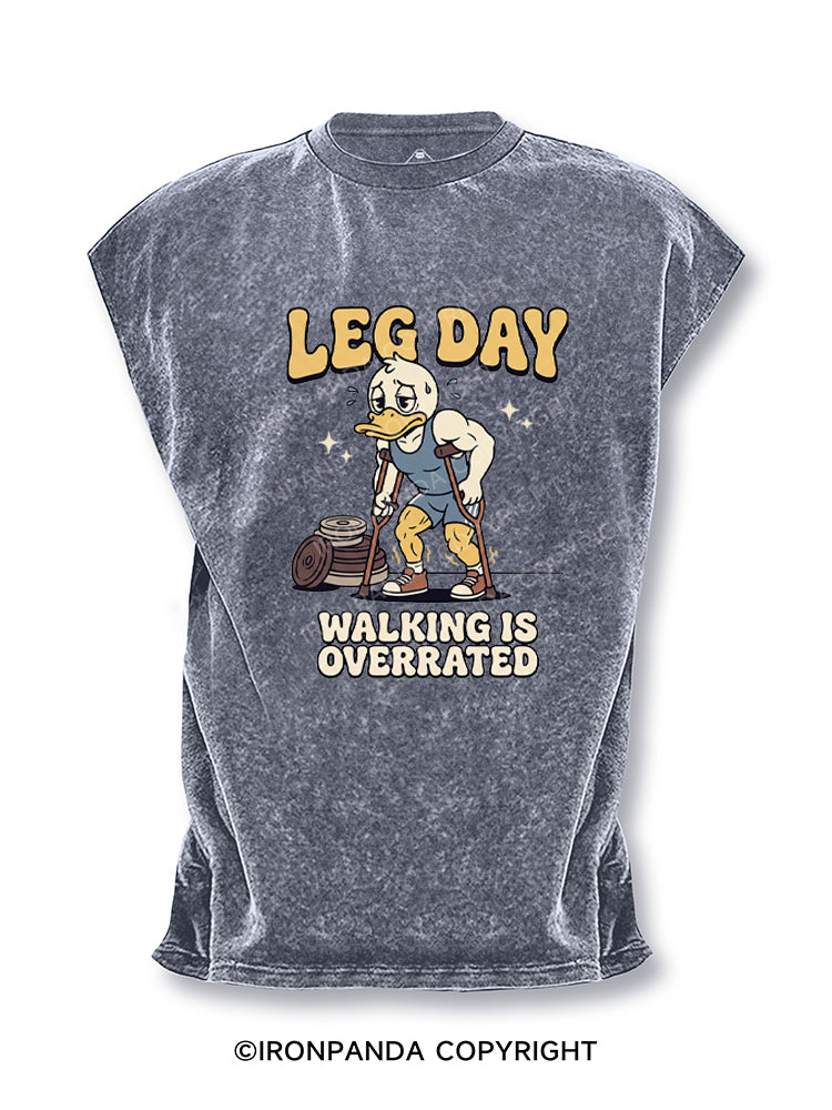 LEG DAY WALKING IS OVERRATED Cut Off Tank