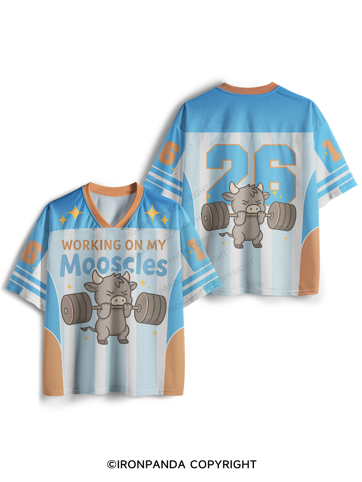 working on my mooscles workout Mesh Jersey