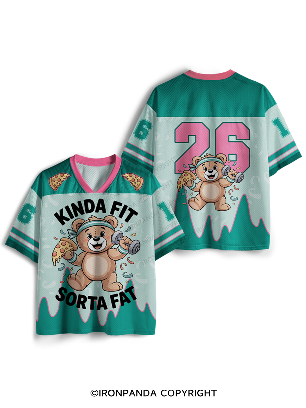 kinda fit sorta fat bear Mesh Jersey