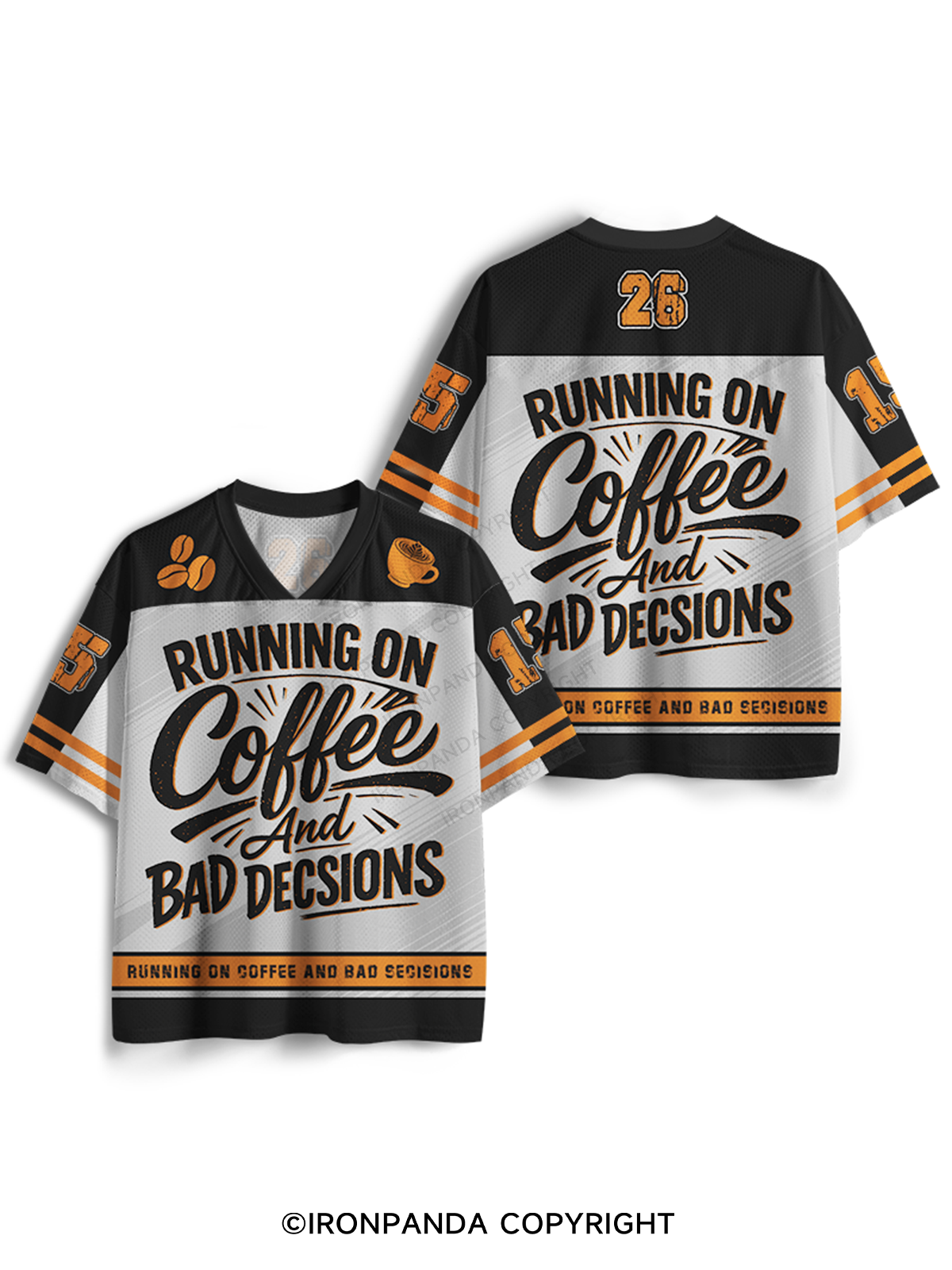Running On Coffee And Bad Decisions Mesh Jersey