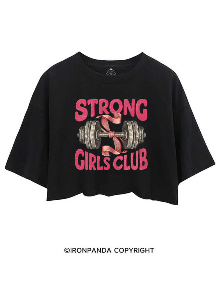 STRONG GIRLS CLUB PINK STYLE CROP TOPS