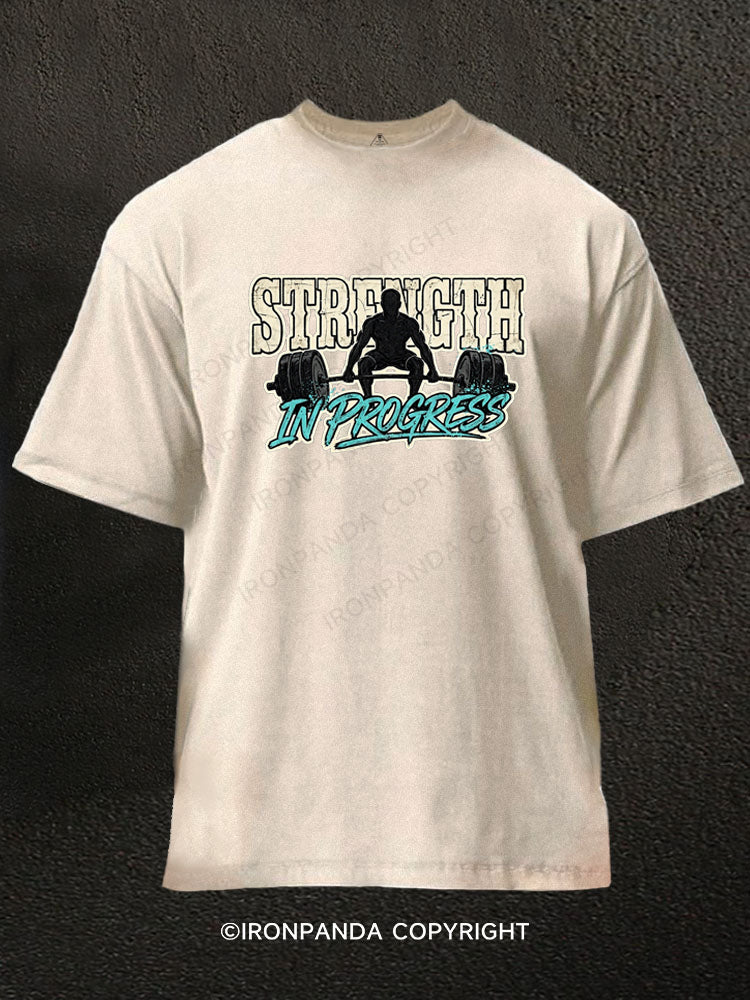 Strength in Progress Washed Gym Shirt