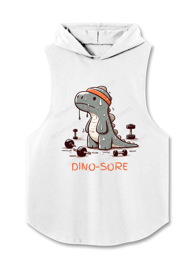 Funny Dinosaur T- Rex Hooded Tank