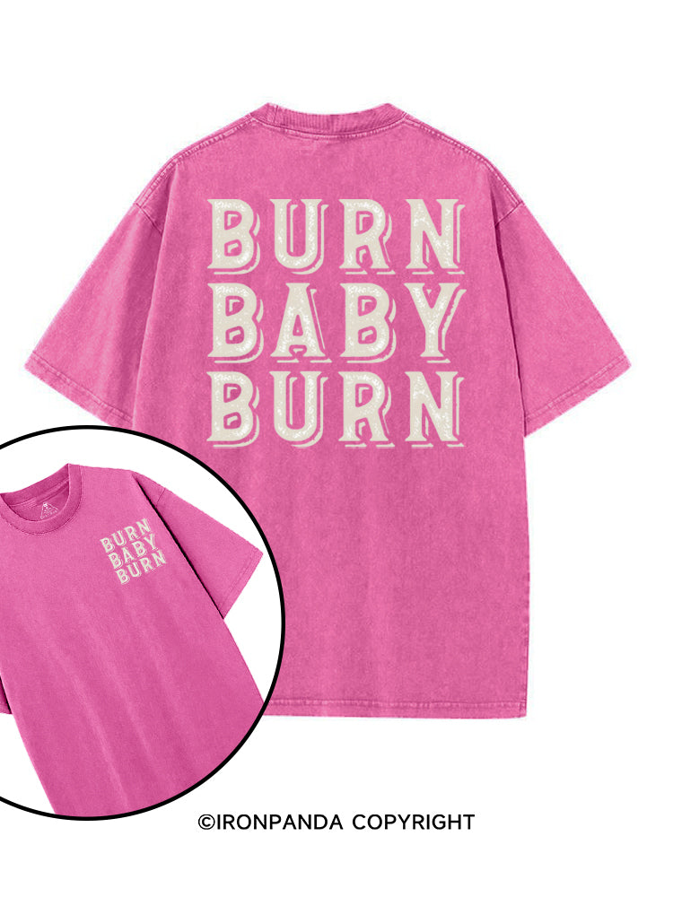 BURN BABY BURN printed Gym Shirt