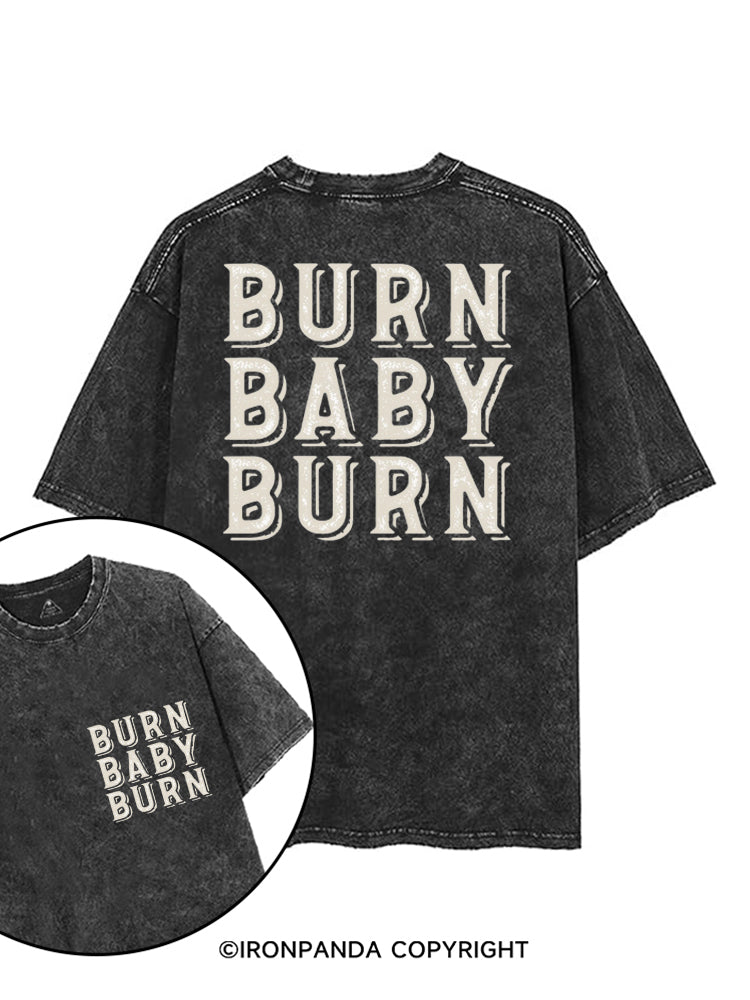 BURN BABY BURN printed Gym Shirt