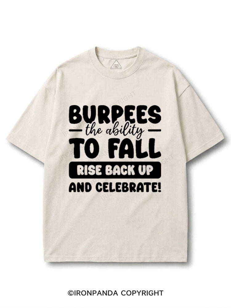 Burpees The Ability To Fall Rise Back Up And Celebrate COTTON PUMP COVER