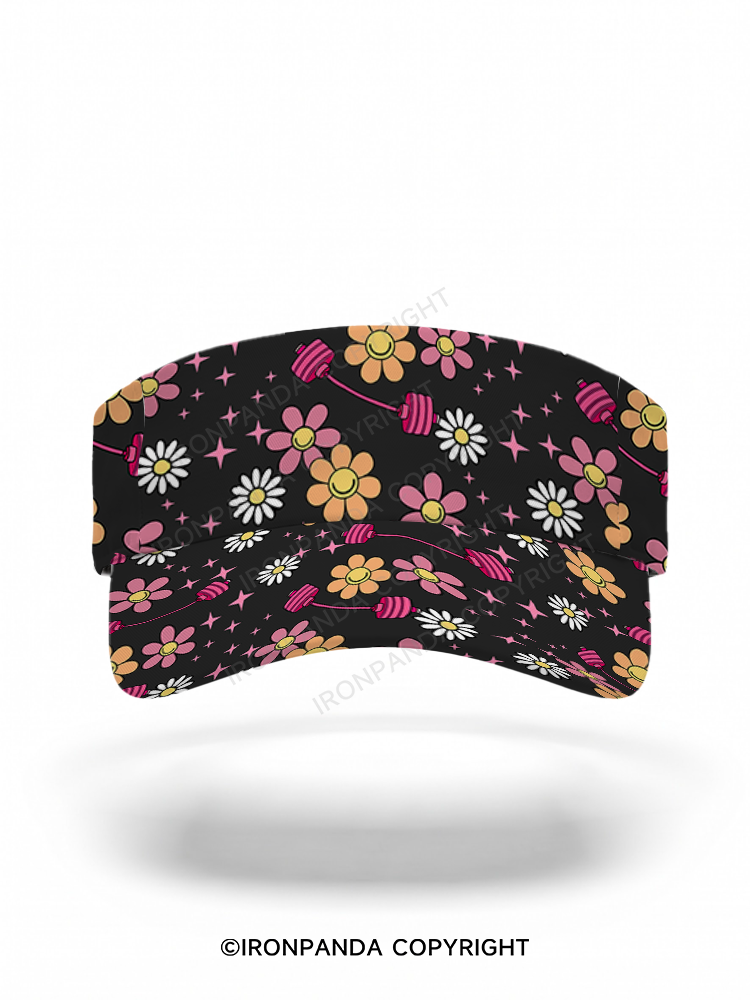 Sparkle & Bloom Printed Sports Visor