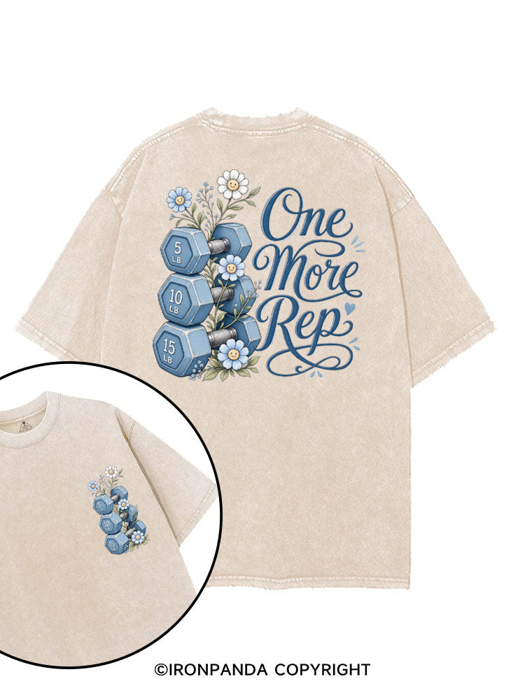 ONE MORE REP BLOSSOM printed Gym Shirt