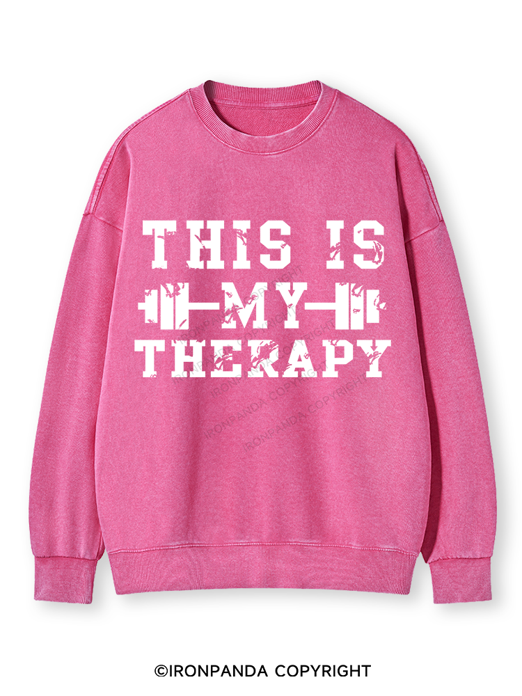 THIS IS MY THERAPY Washed Sweatshirt