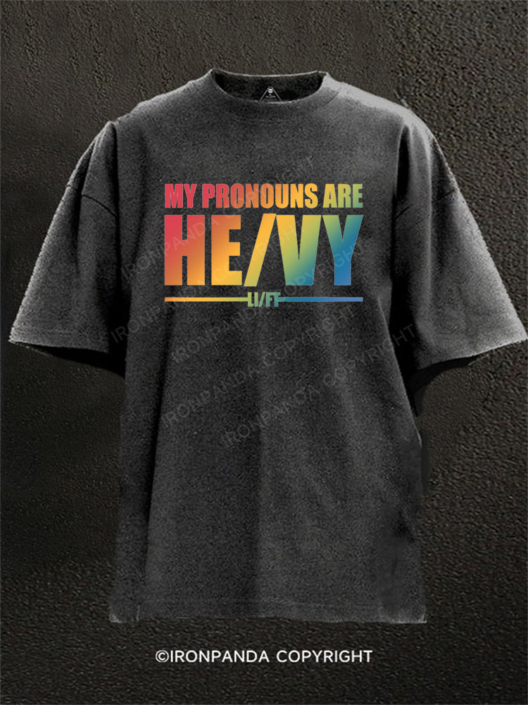 My Pronouns Are He/Vy Li/Ft Washed Gym Shirt
