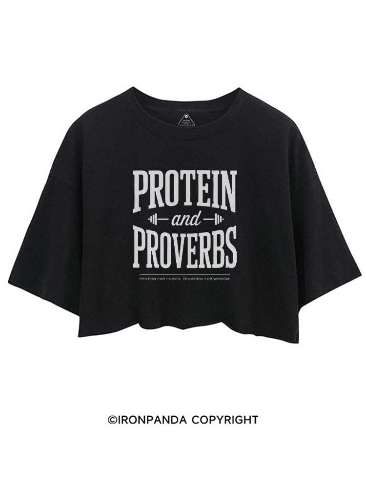 Protein and Proverbs Faith Fitness CROP TOPS