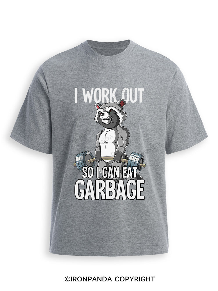 I workout so I can eat garbage Ultra Soft Heather T-Shirt