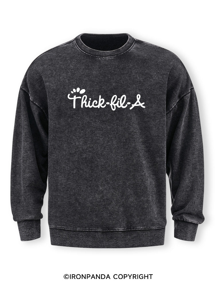 thick-fil-a Washed Sweatshirt