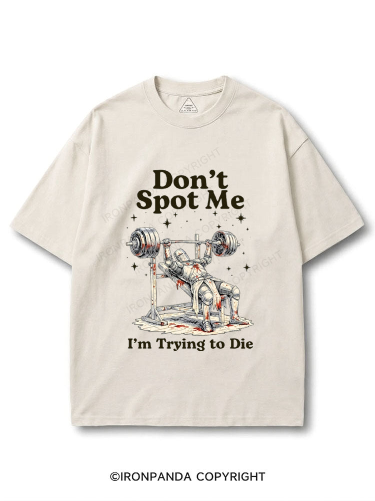 Don't Spot Me I'm Trying to Die Medieval Knight Bench Press COTTON PUMP COVER