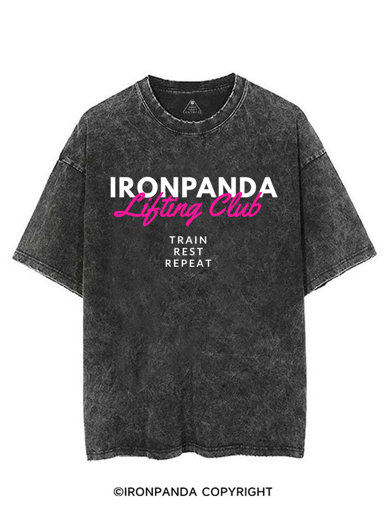 IRONPANDA LIFTING CLUB VINTAGE GYM SHIRT