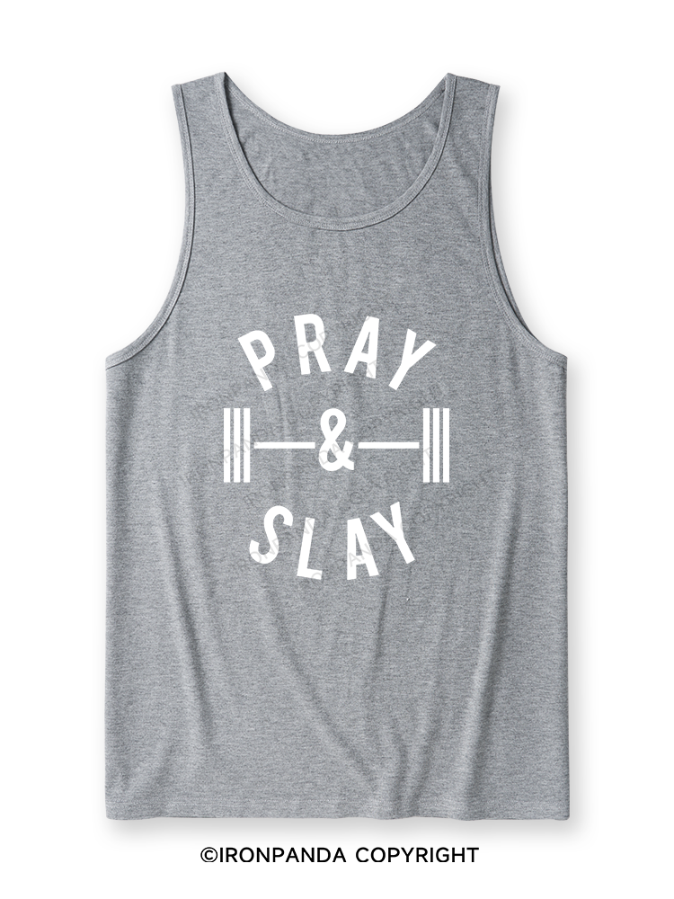 PRAY AND SLAY Ultra Soft Heather Tank