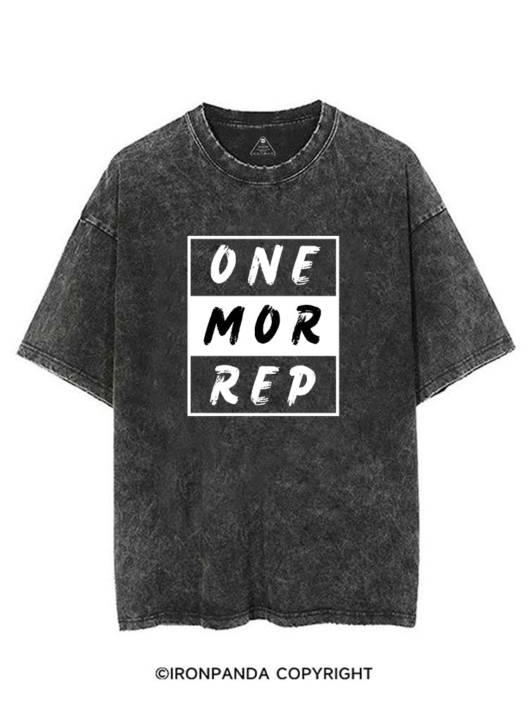 ONE MORE REP POSITIVE GYM STYLE VINTAGE GYM SHIRT
