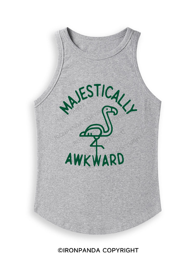MAJESTICALLY AWKWARD Fitted Tank Top