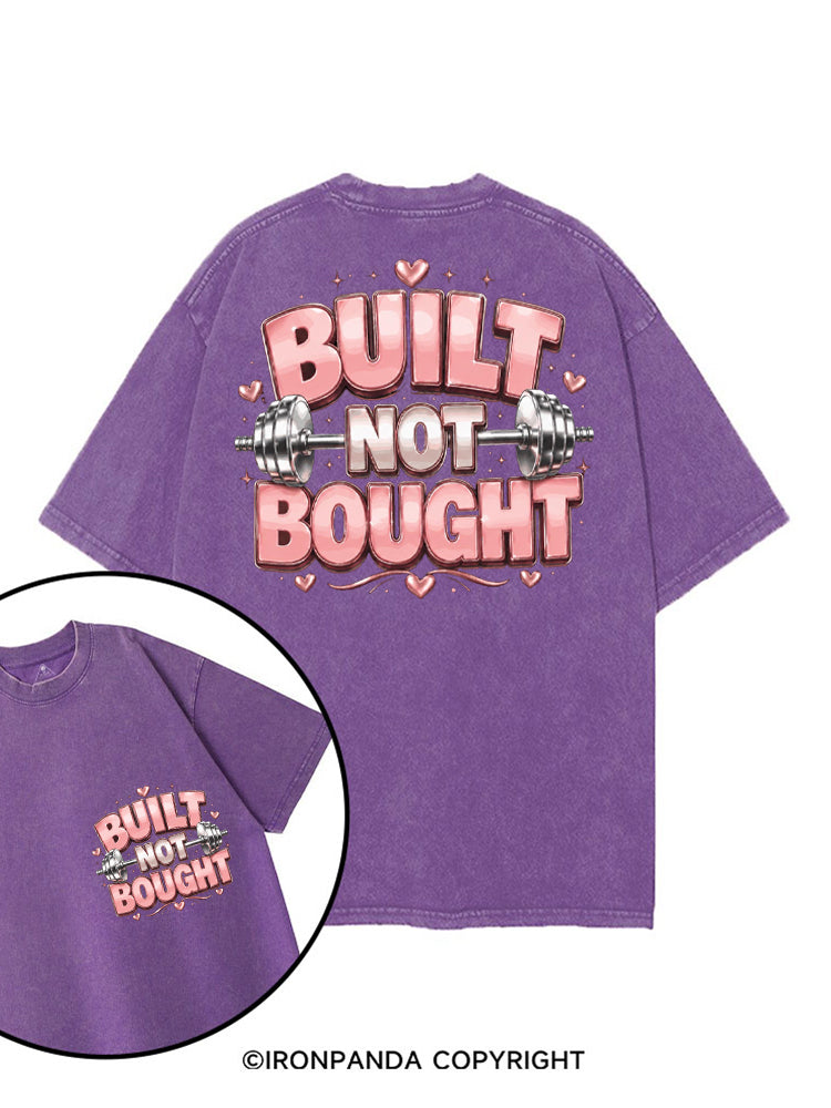 BUILT NOT BOUGHT POSITIVE GYM printed Gym Shirt