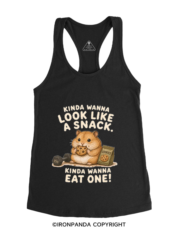 KINDA WANNA LOOK LIKE A SNACK, KINDA WANNA EAT ONE! Gym Racerback Tank