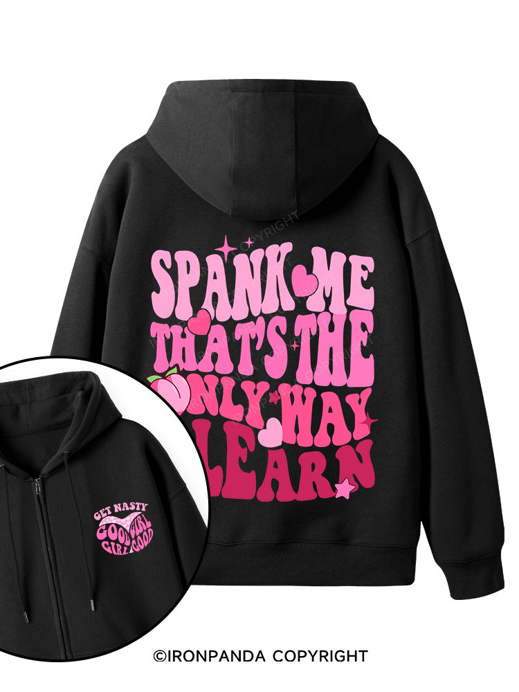 Get Nasty Good Girl Double-Sided Printed Fleece Zip Up Hoodie