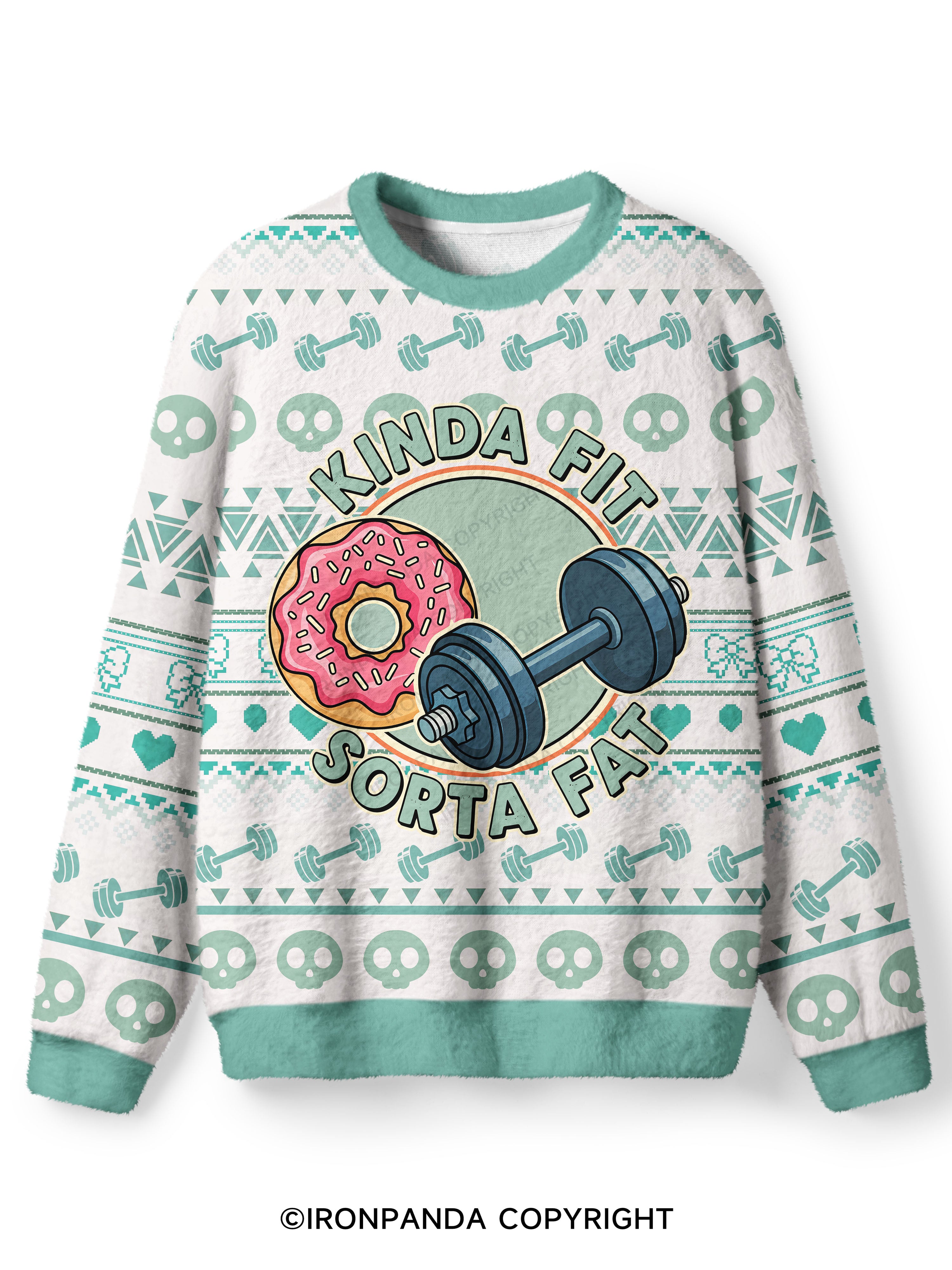 KINDA FIT SORTA FAT Ugly Fuzzy Fleece Sweater