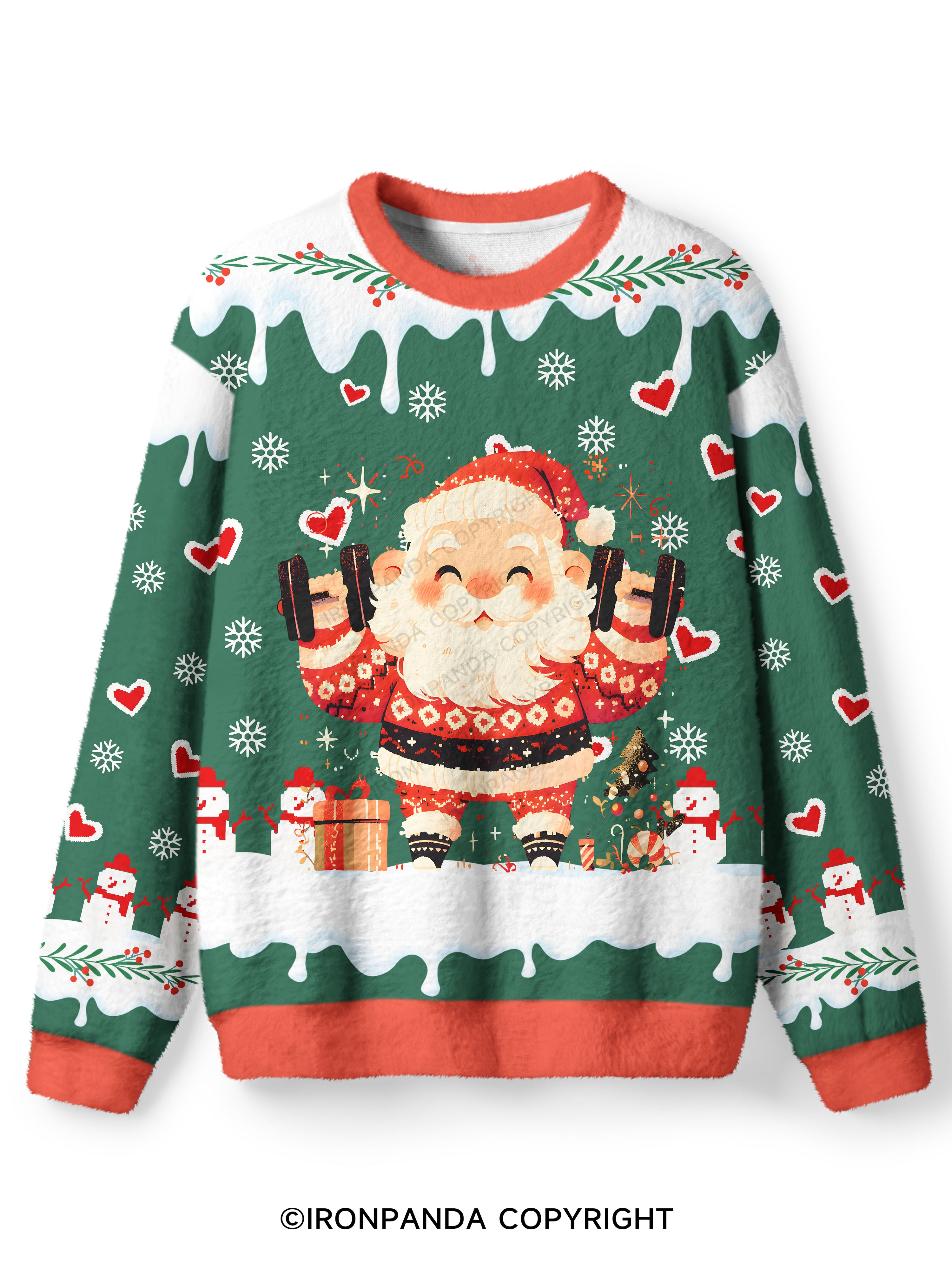 Merry Gainsmas Ugly Fuzzy Fleece Sweater
