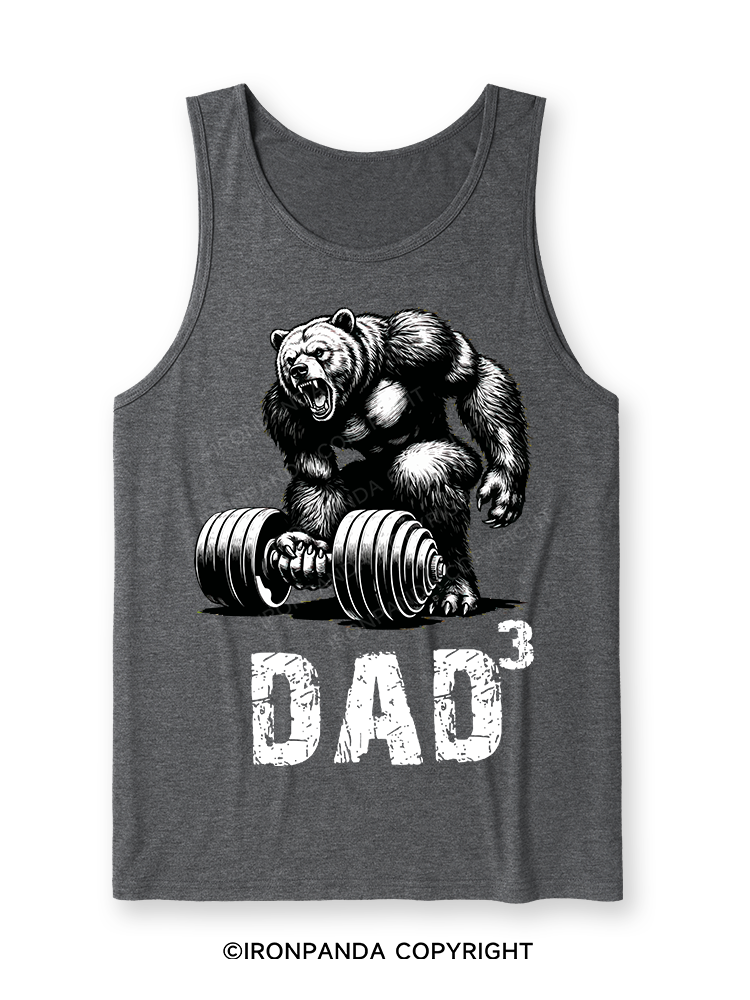 Dad Bear Ultra Soft Heather Tank