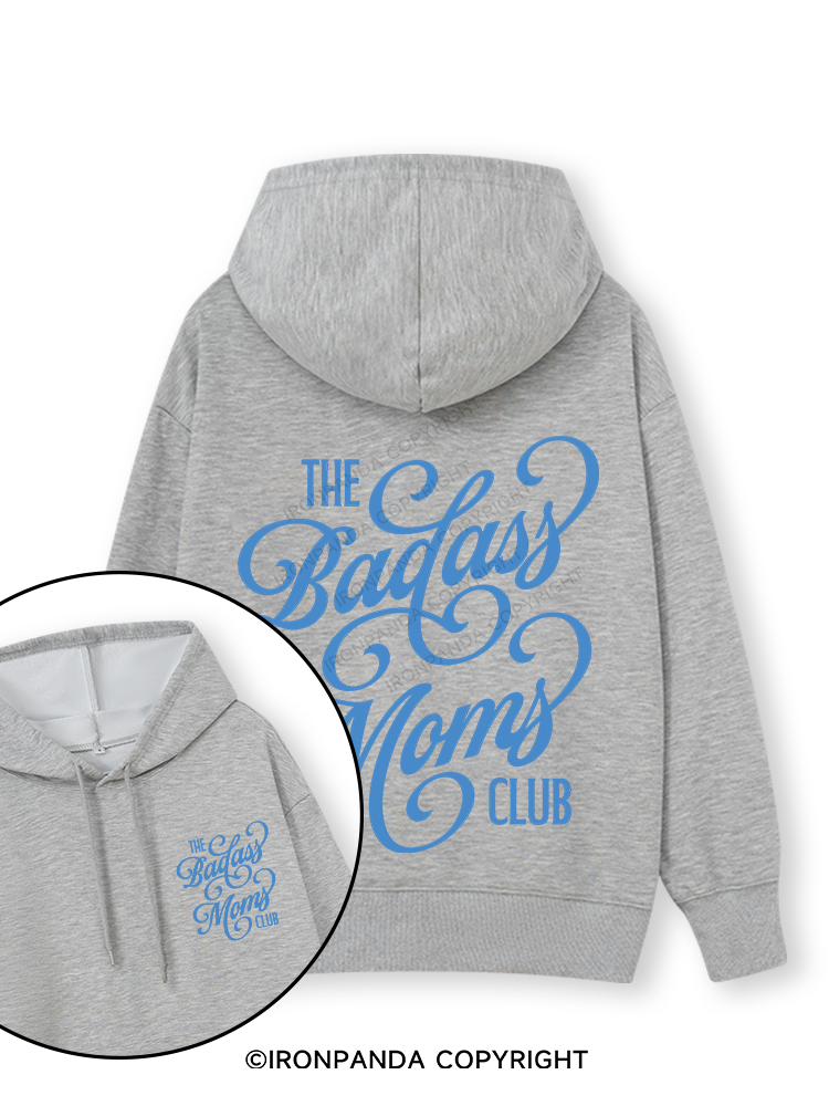 THE BADASS MOMS CLUB Double-Sided Printed Classic Gym Hoodie