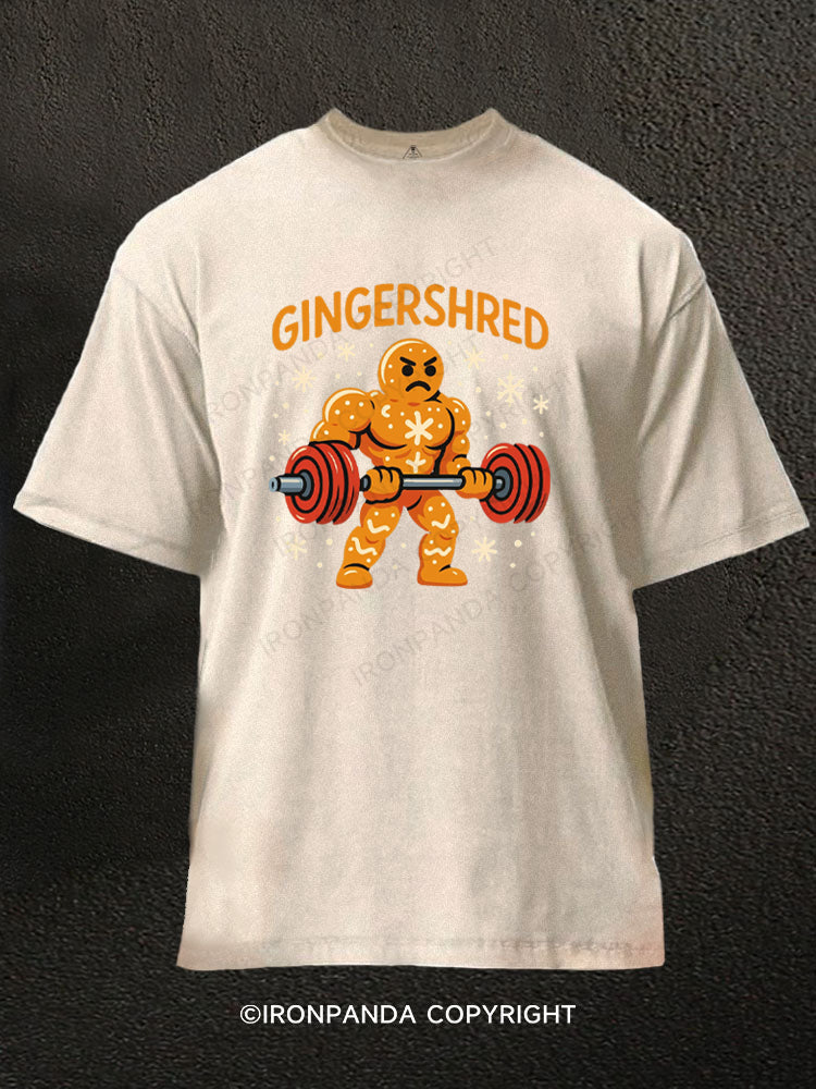 Gingershred Christmas Washed Gym Shirt