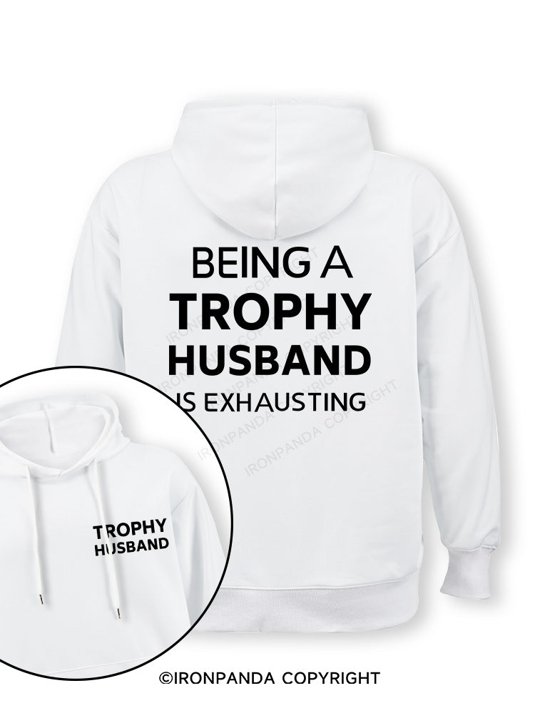Being a trophy husband Double-Sided Printed Classic Gym Hoodie