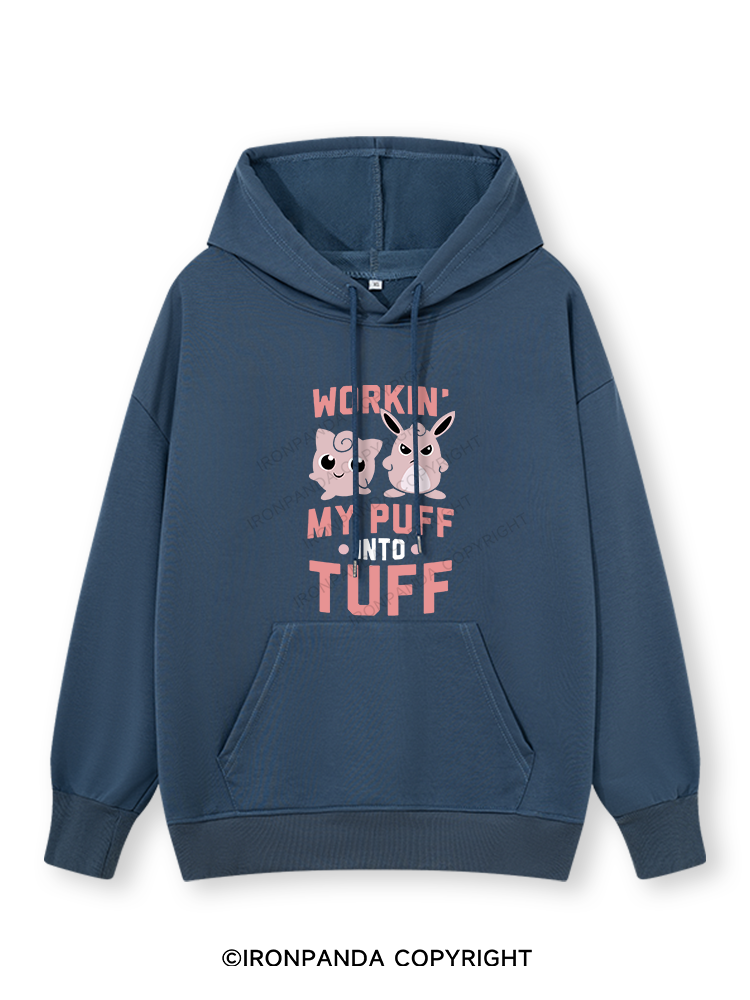 WORKIN MY PUFF INTO TUFF Classic Gym Hoodie