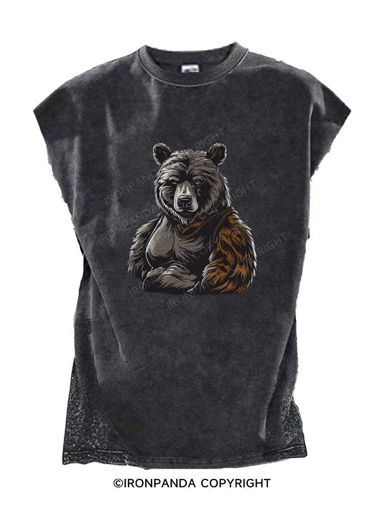 Burly Bear Cut Off Tank