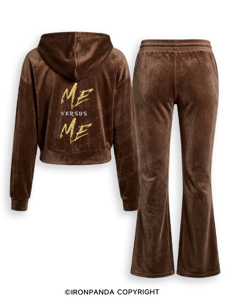 ME VERSUS ME Velvet Tracksuit Set
