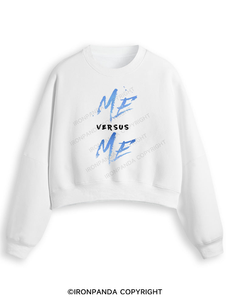 ME VERSUS ME Fleece Crop Sweatshirt