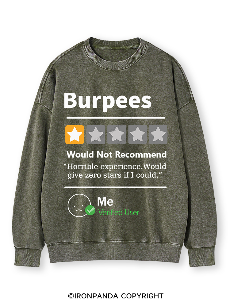 BURPEES REVIEWED Washed Sweatshirt