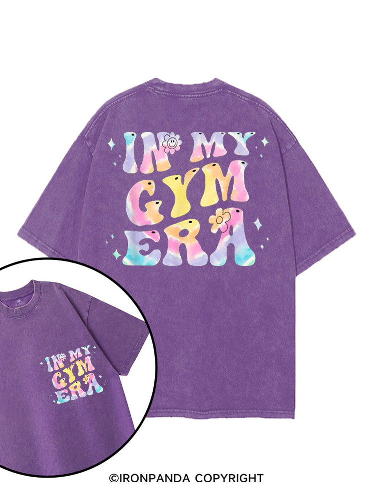 IN MY GYM ERA COLORFUL printed Gym Shirt