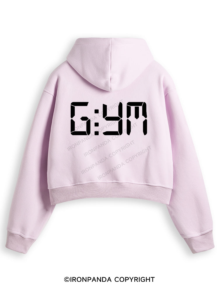 G:YM Fleece Crop Zip Up Hoodie