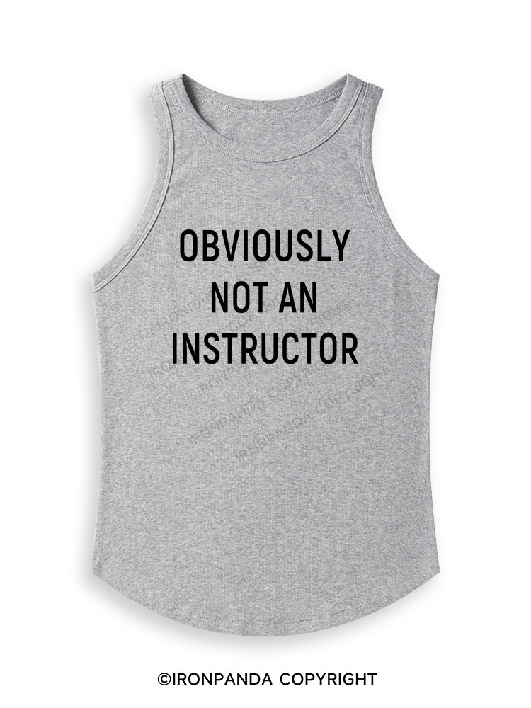 NOT AN INSTRUCTOR TEAM Fitted Tank Top