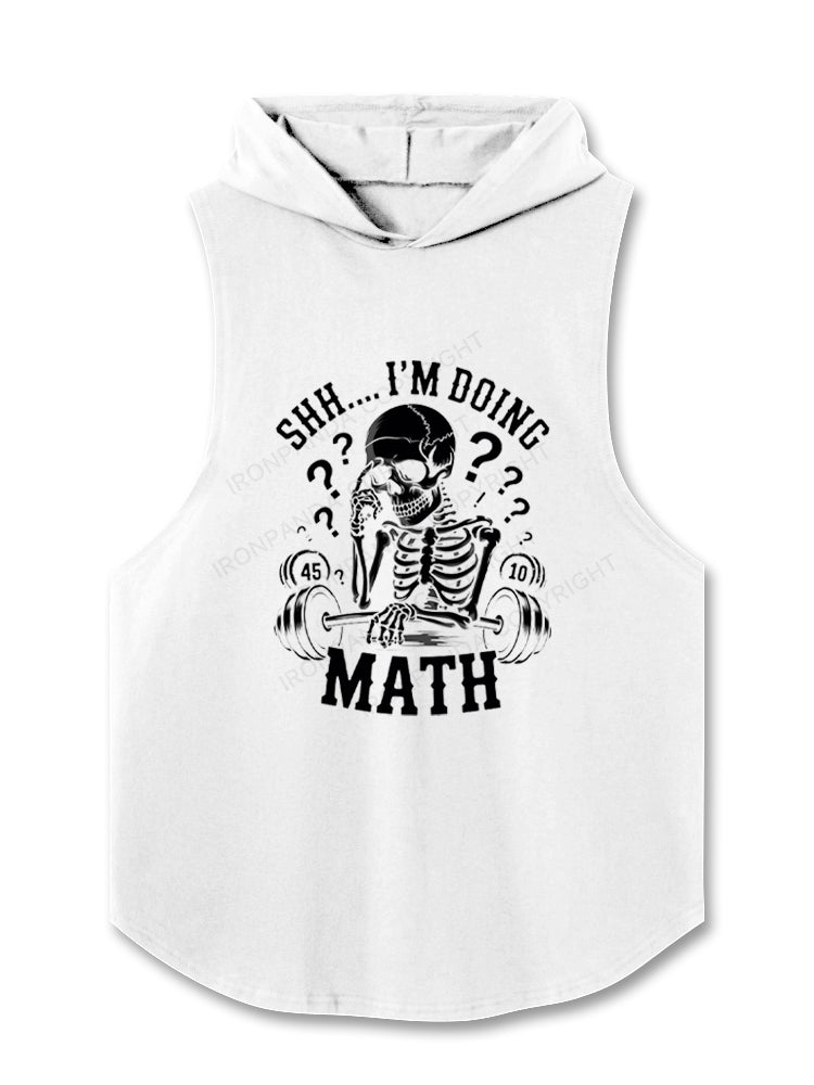 Math Funny Weightlifting Funny Hooded Tank