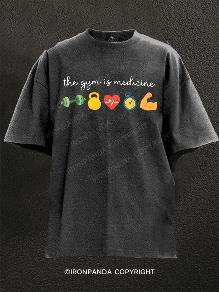 The Gym Is Medicine Washed Gym Shirt